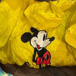 Disney Yellow rain poncho with snaps